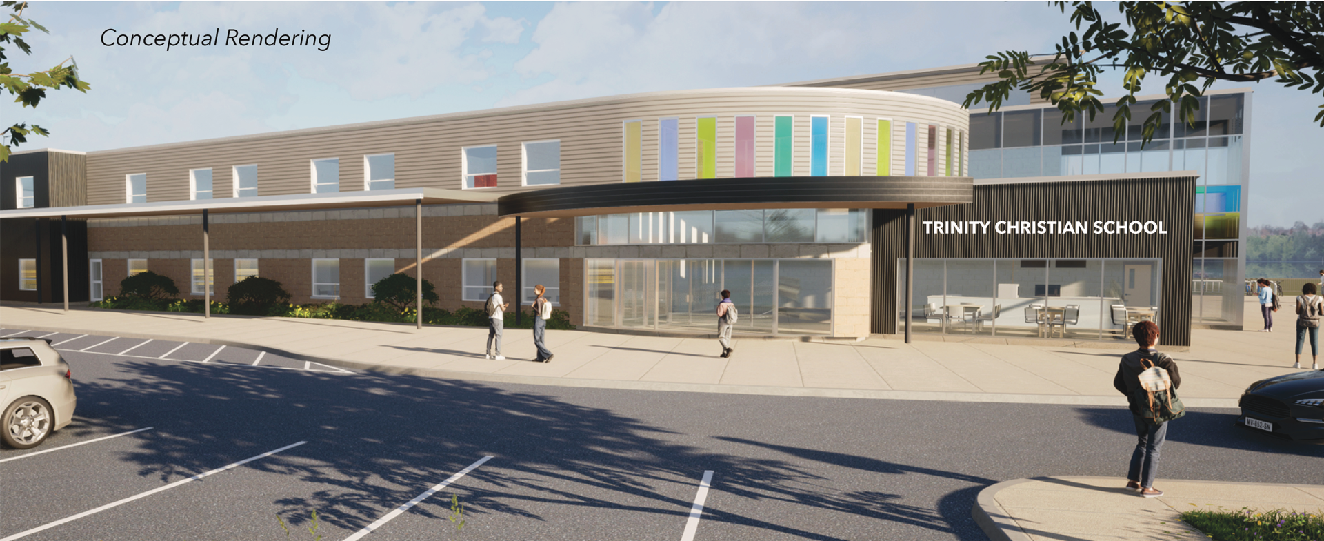 Conceptual rendering of Trinity Christian School campus
