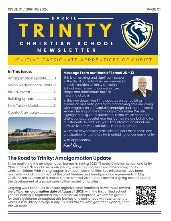 Trinity Newsletter Cover